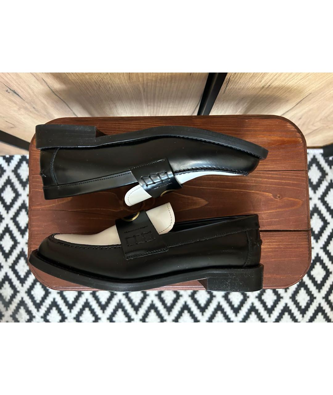 LIU JO Черные кожаные лоферы, фото 7