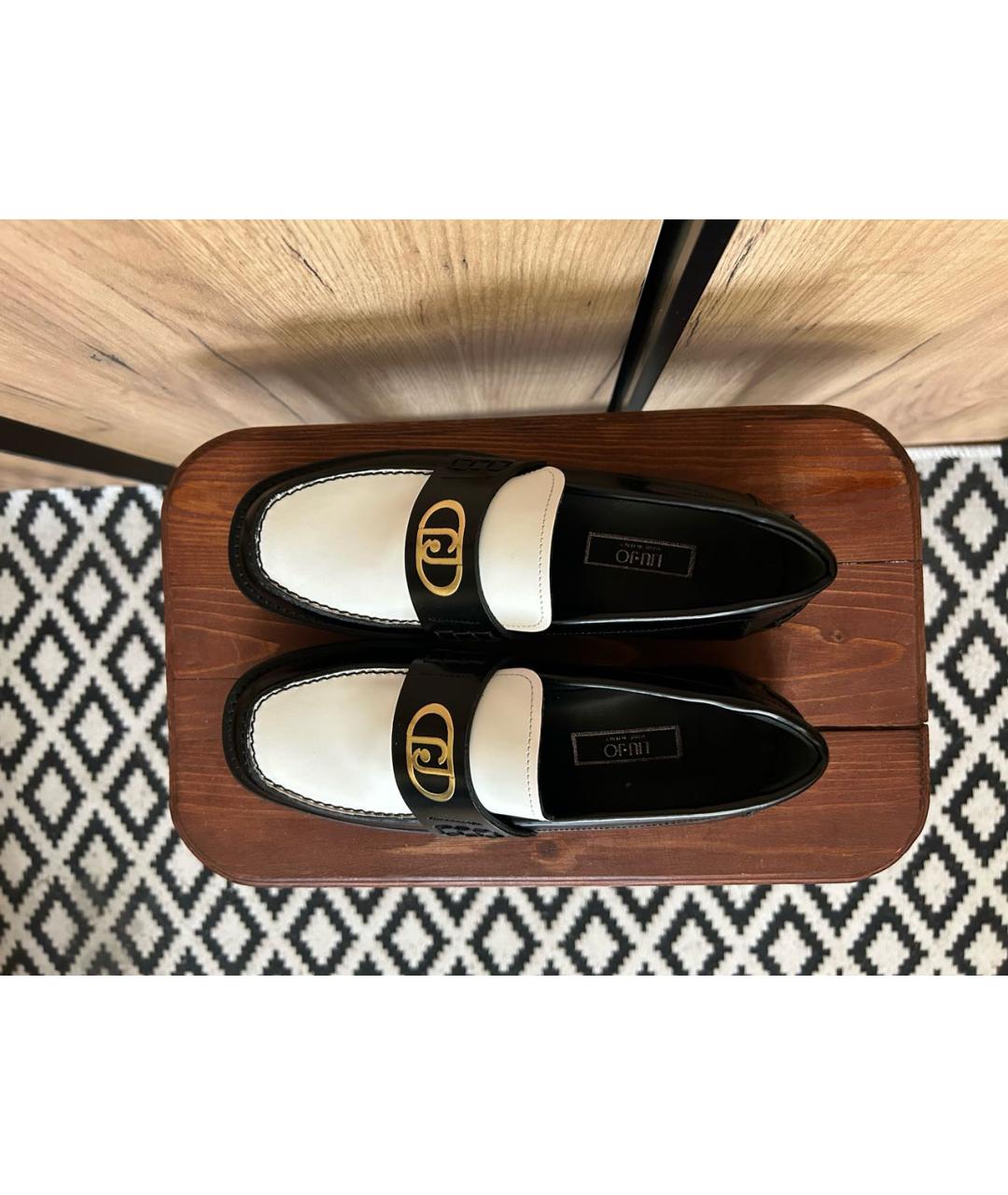 LIU JO Черные кожаные лоферы, фото 2