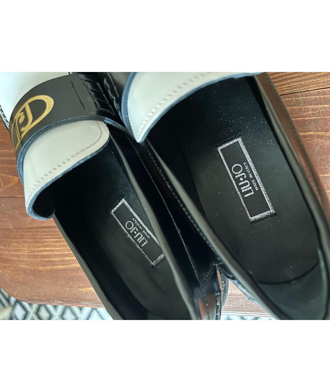 LIU JO Черные кожаные лоферы, фото 5