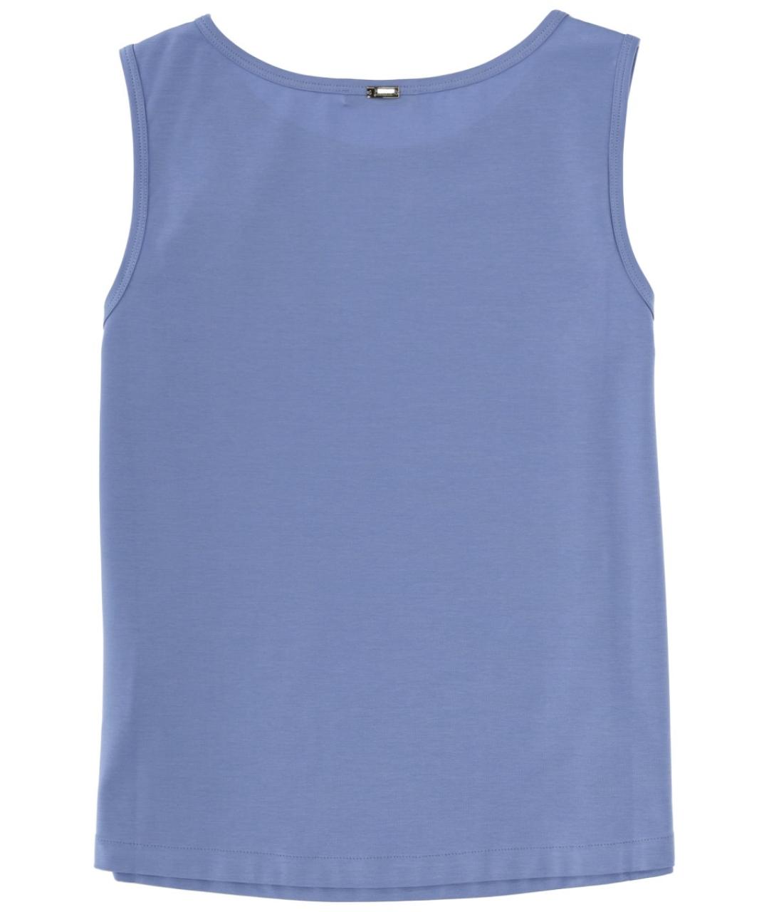 HERNO Голубая хлопковая майка, фото 2