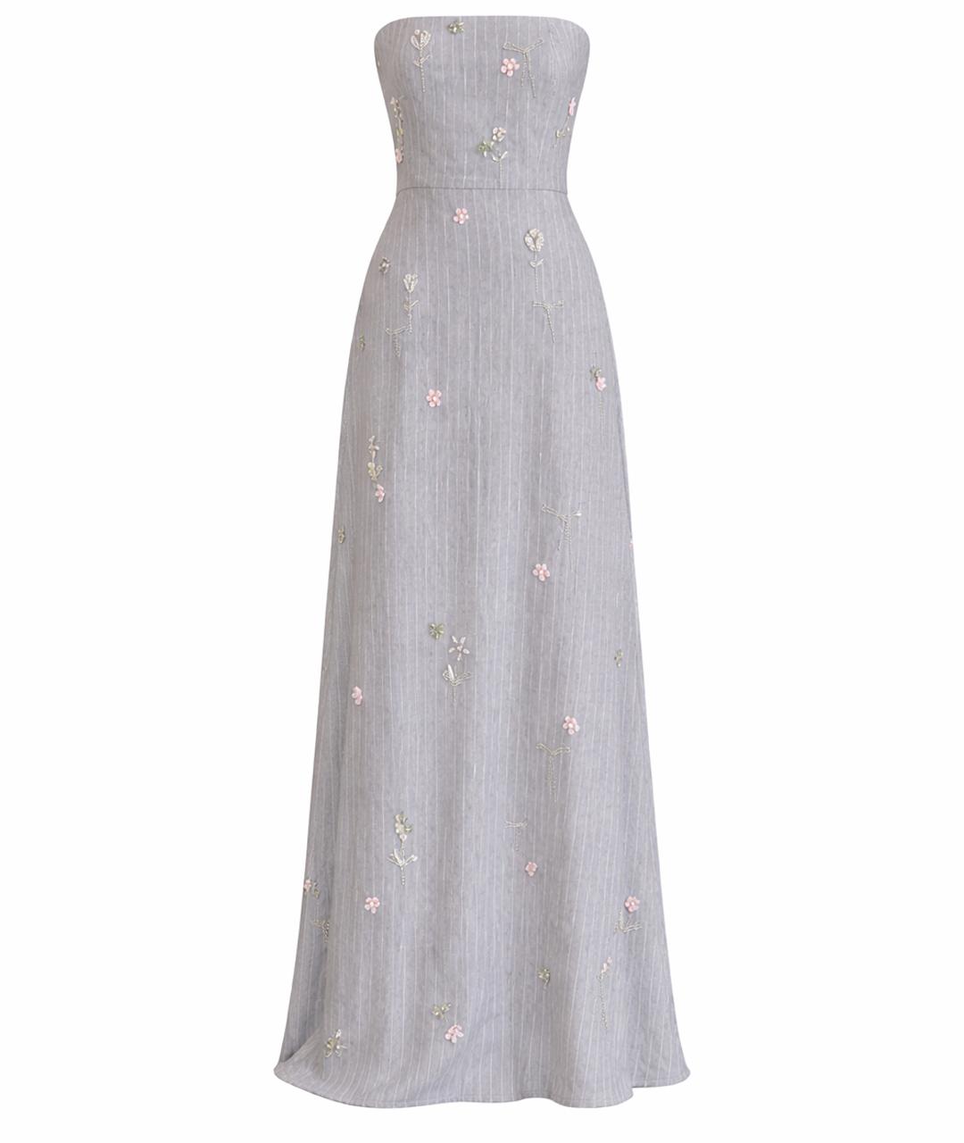 BERNADETTE Серое вечернее платье, фото 1