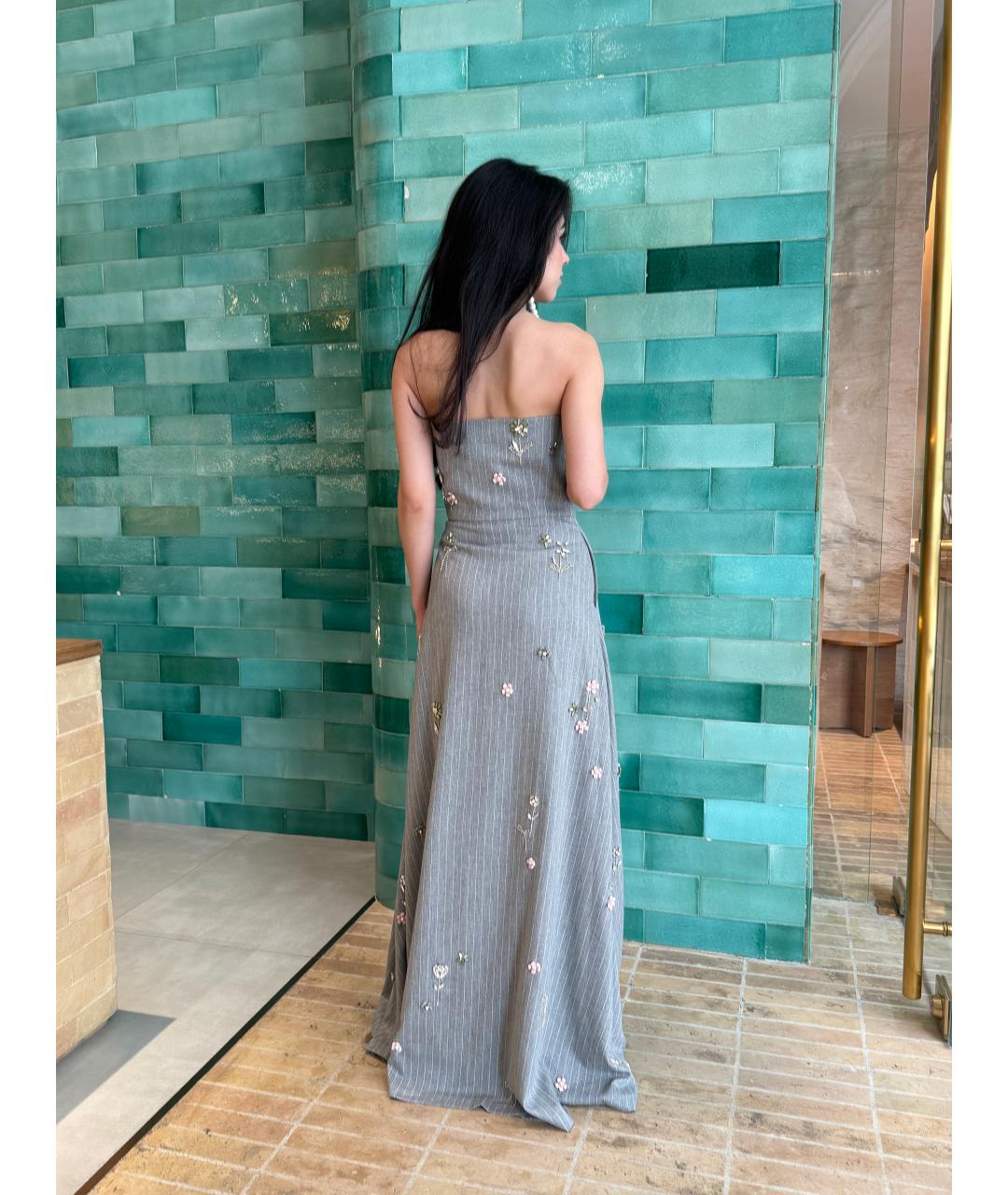 BERNADETTE Серое вечернее платье, фото 5