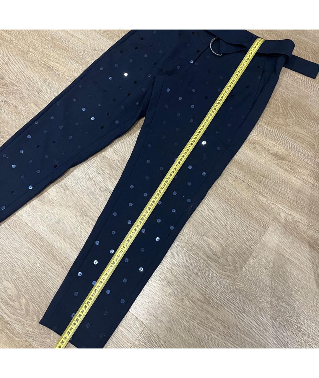 BRUNELLO CUCINELLI Темно-синие шерстяные брюки узкие, фото 6