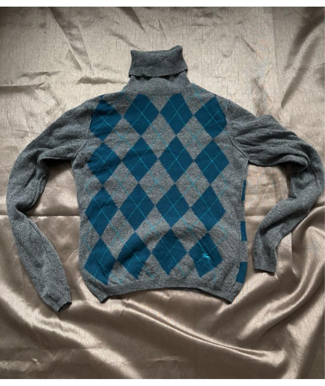 BURBERRY Серый шерстяной джемпер / свитер, фото 9