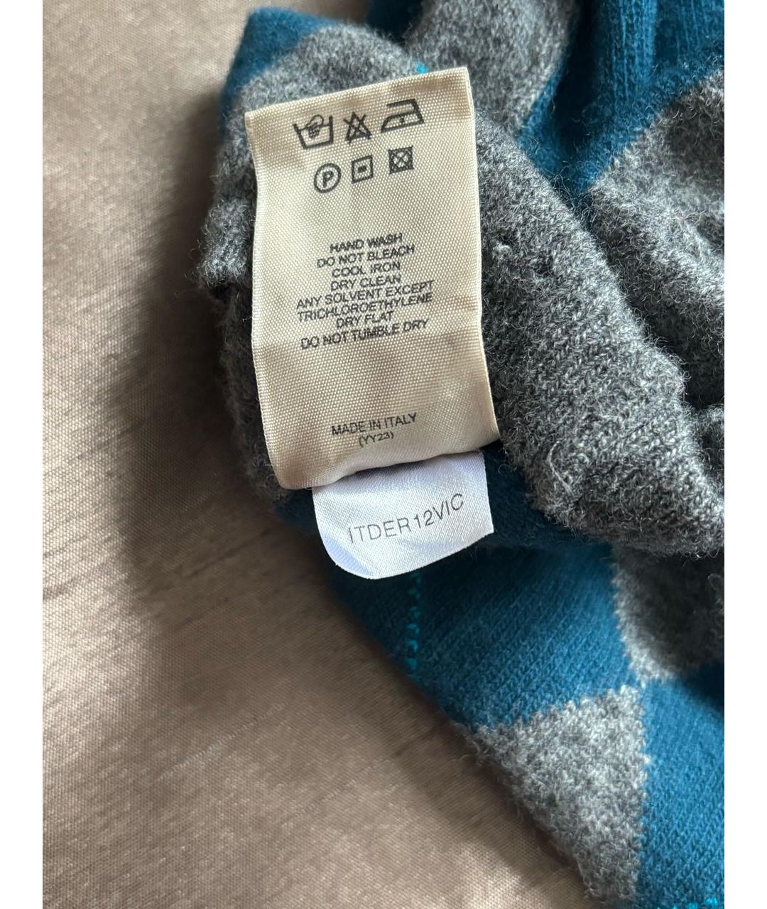 BURBERRY Серый шерстяной джемпер / свитер, фото 8