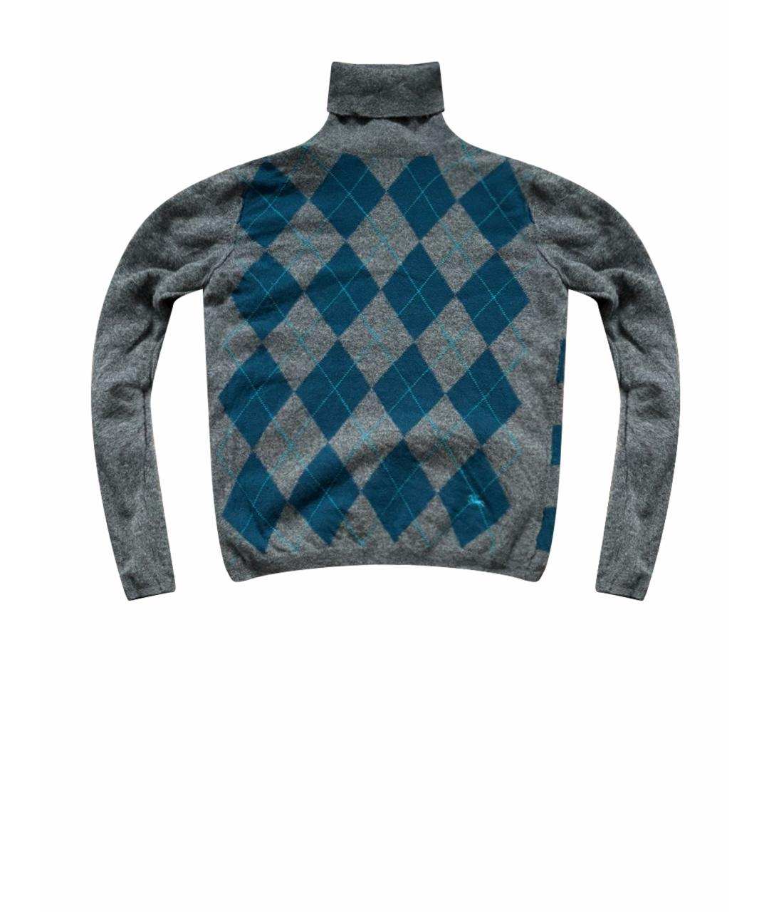 BURBERRY Серый шерстяной джемпер / свитер, фото 1