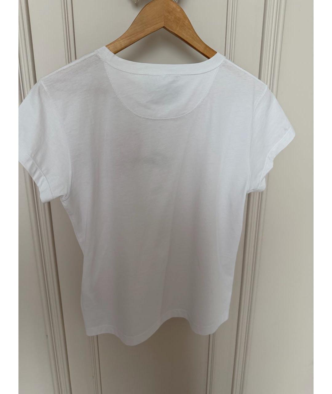 ERMANNO SCERVINO Белая хлопковая футболка, фото 3
