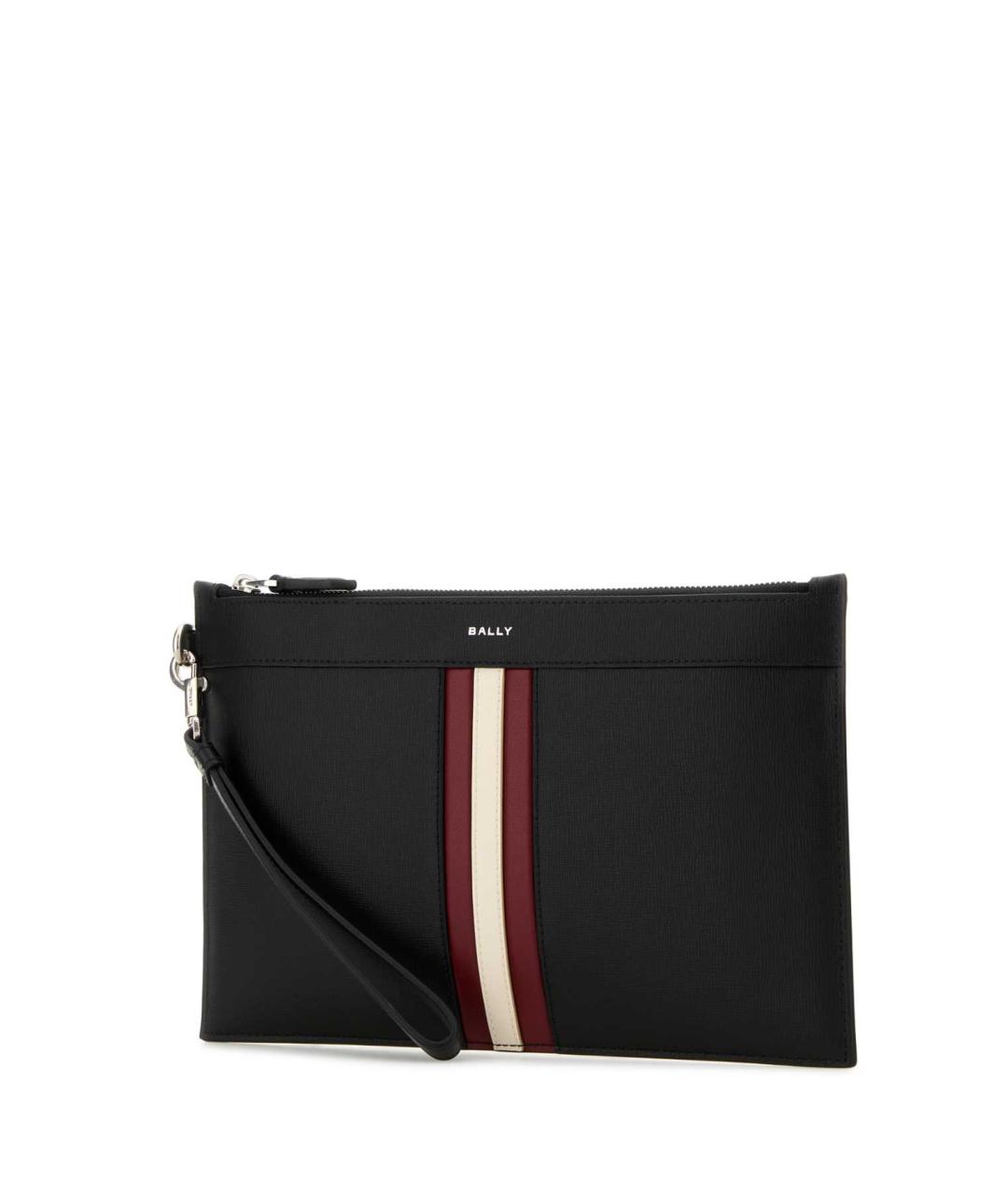 BALLY Черная кожаная барсетка, фото 2