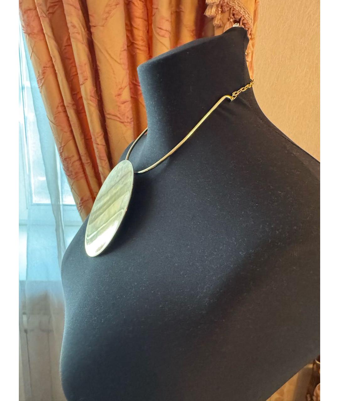 Carven Золотое металлическое колье, фото 7