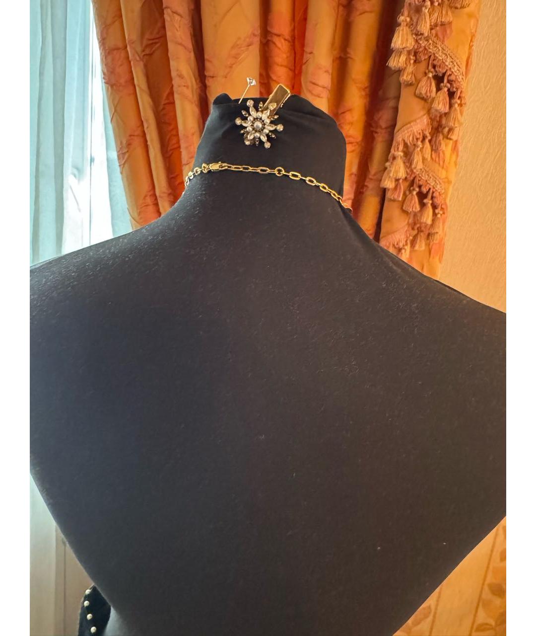 Carven Золотое металлическое колье, фото 8