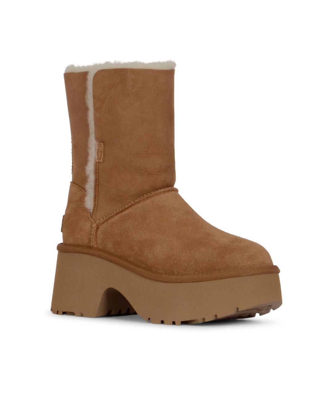 UGG AUSTRALIA Коричневые замшевые сапоги, фото 2