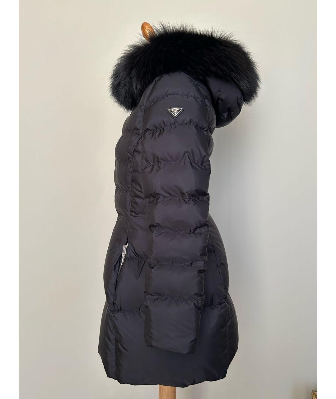 PRADA Черная синтетическая куртка, фото 2