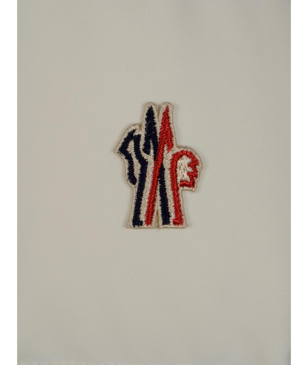 MONCLER GRENOBLE Белый полиамидовый пуховик, фото 3