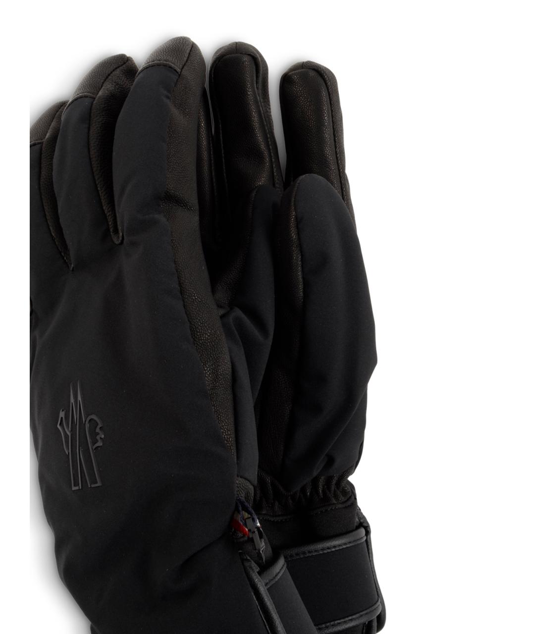 MONCLER GRENOBLE Черные перчатки, фото 2