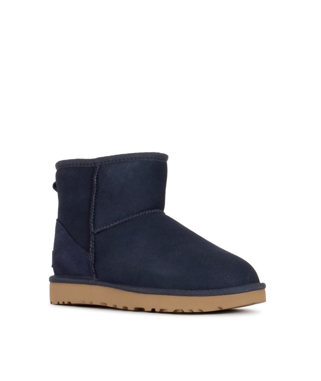UGG AUSTRALIA Темно-синие замшевые полусапоги, фото 2