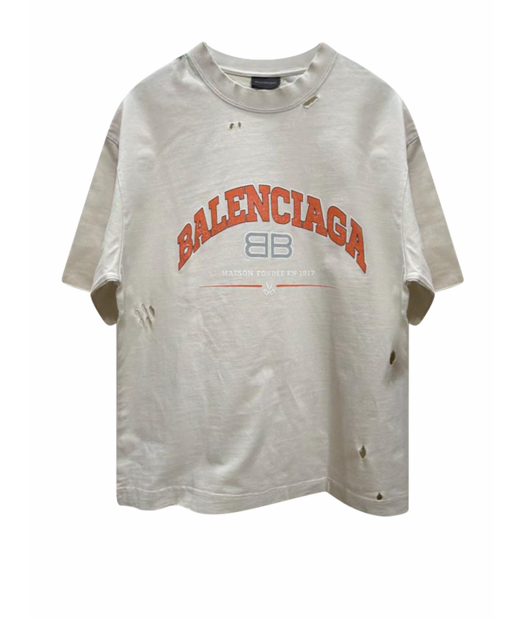 BALENCIAGA Хлопковая футболка, фото 1