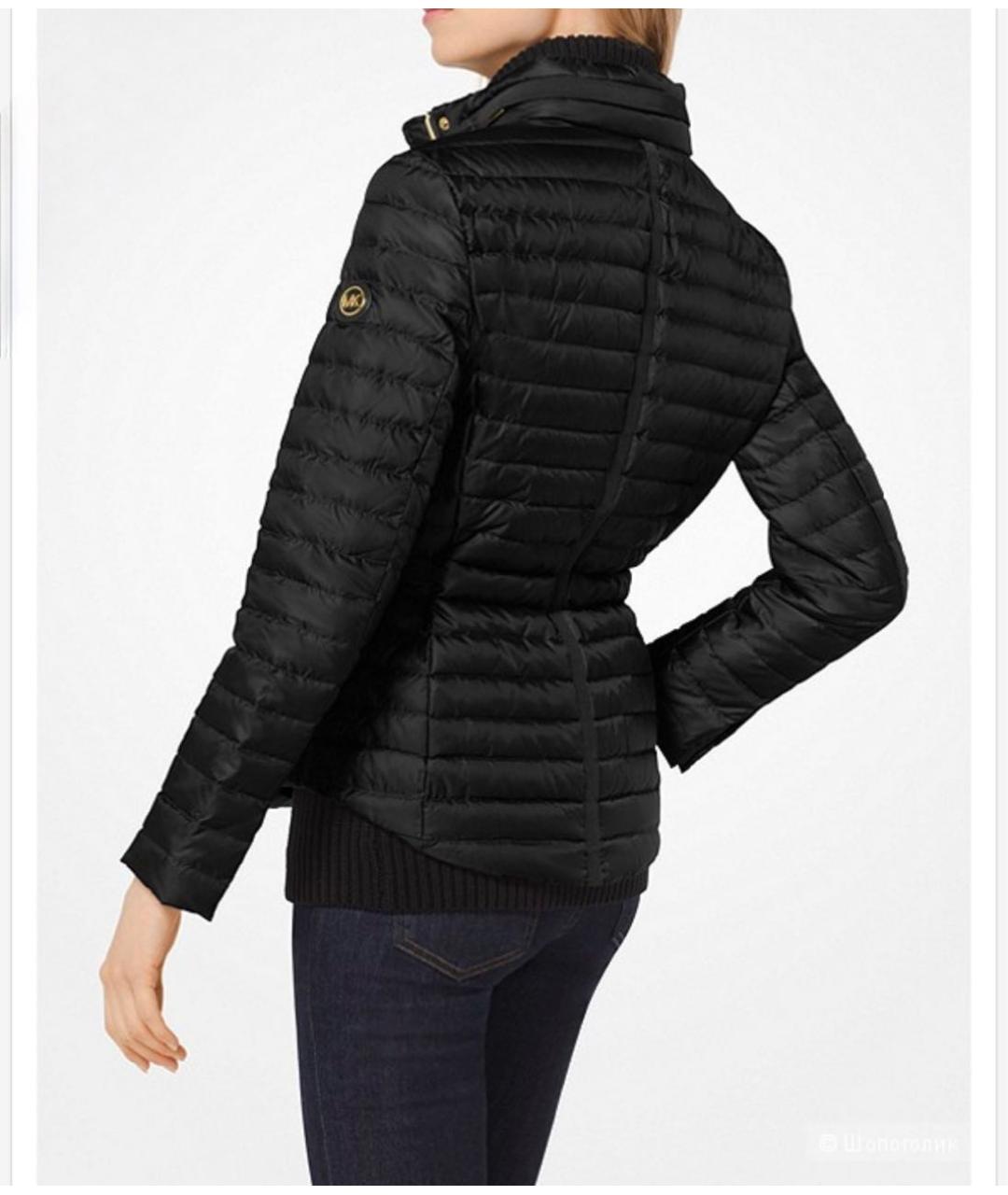 MICHAEL MICHAEL KORS Черный полиэстеровый пуховик, фото 2