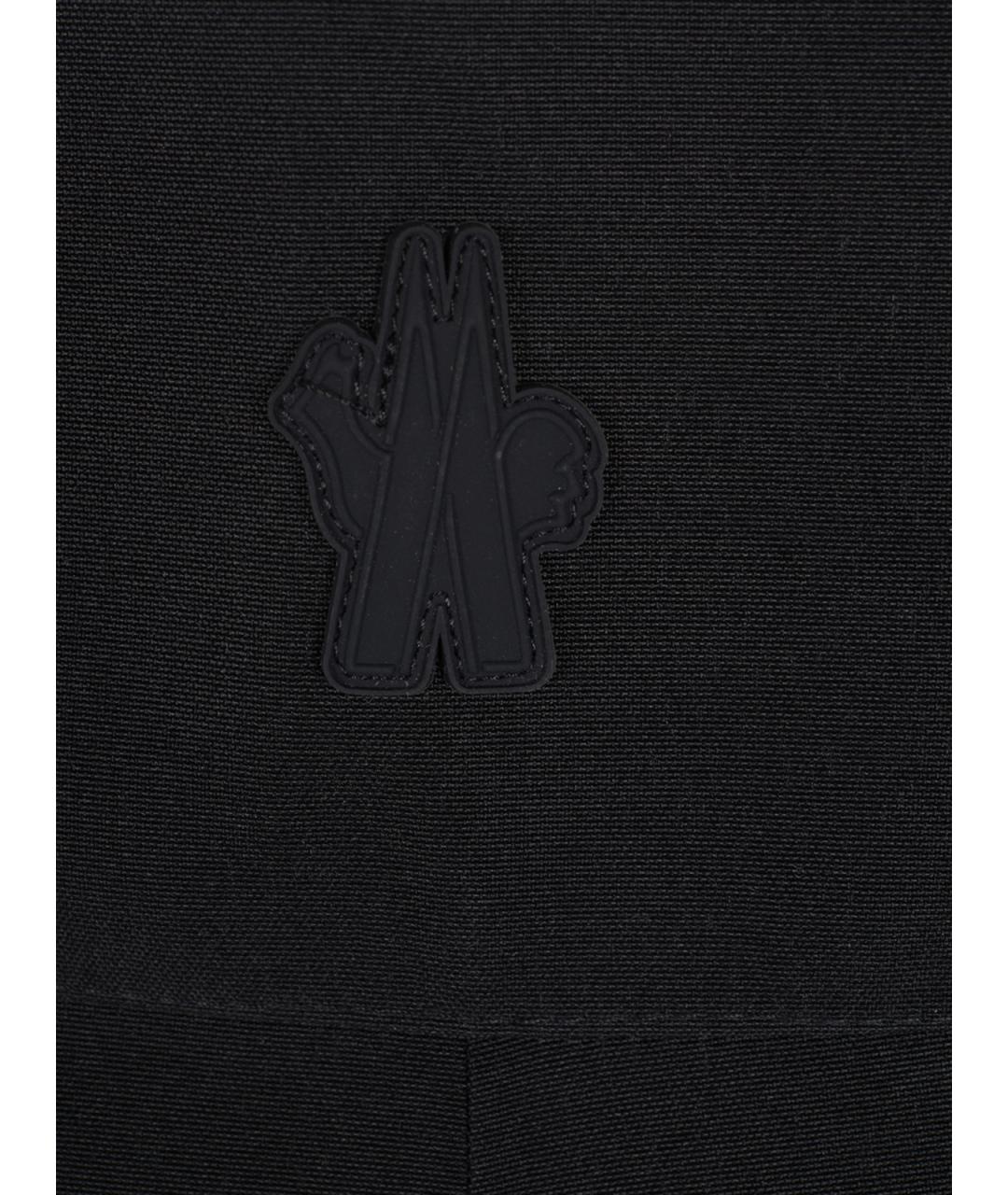 MONCLER GRENOBLE Черные синтетические спортивные брюки и шорты, фото 3