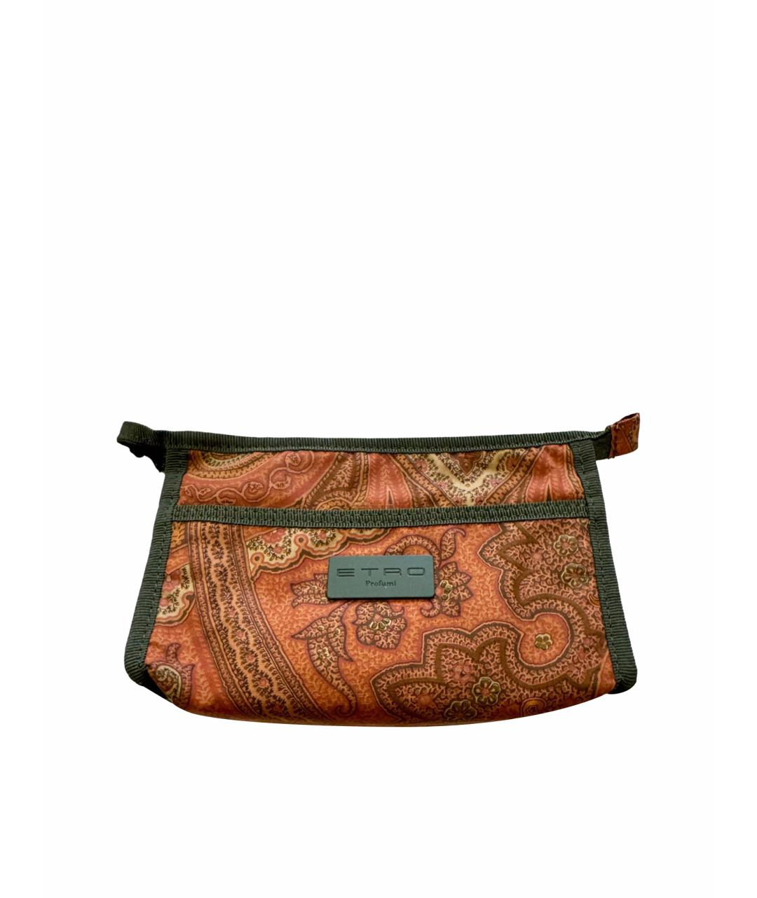 ETRO Коричневая хлопковая косметичка, фото 1