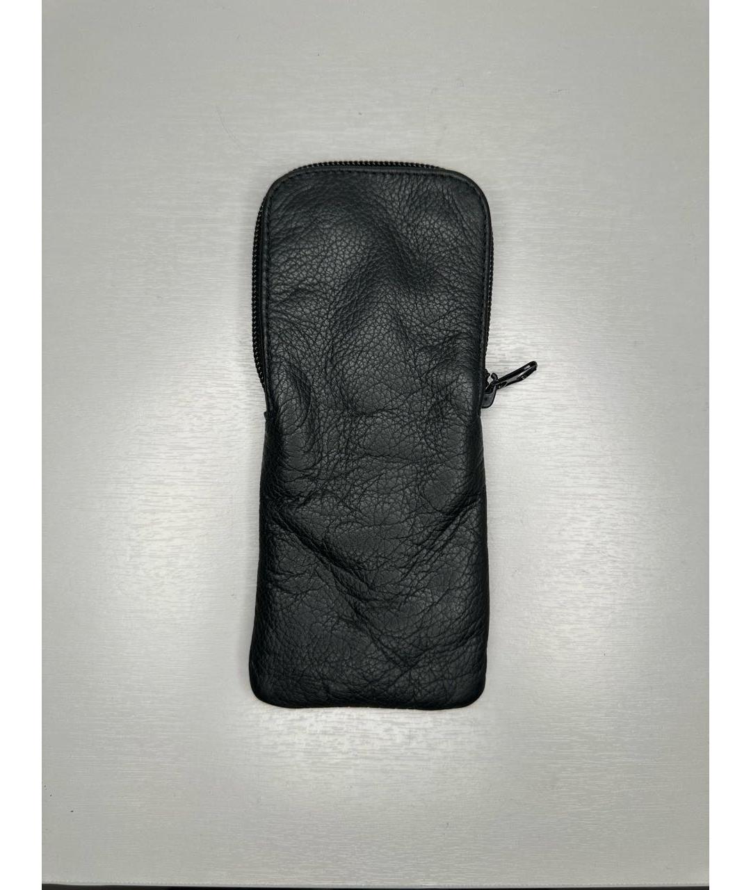 CHROME HEARTS Черный кожаный кошелек, фото 3