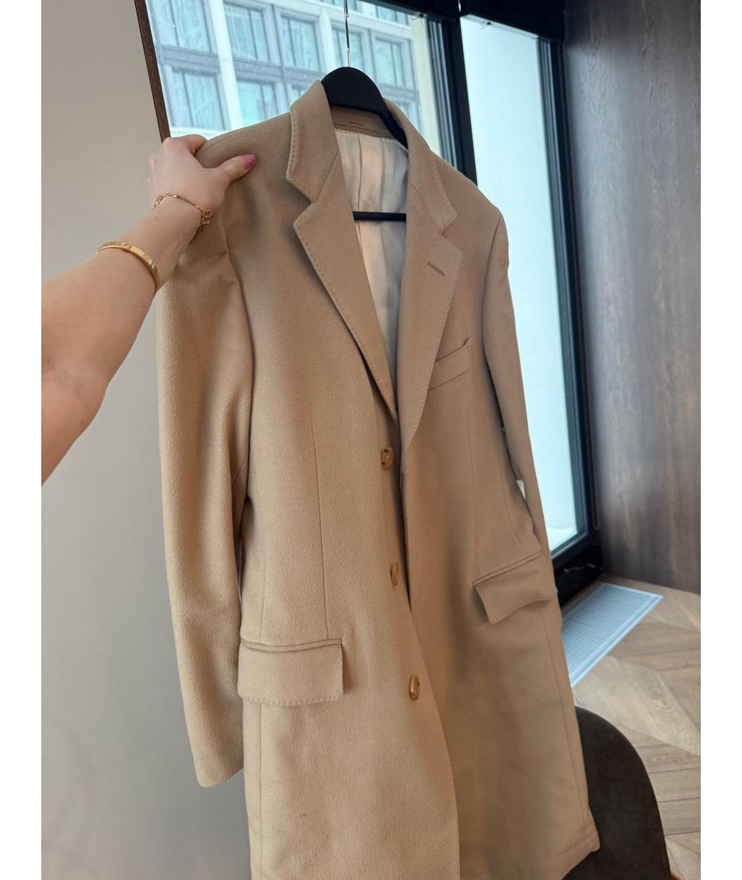 GUCCI Бежевое кашемировое пальто, фото 7