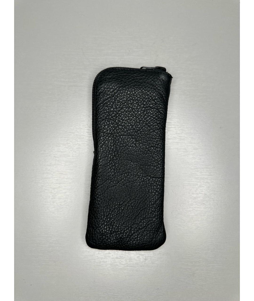 CHROME HEARTS Черный кожаный кошелек, фото 3