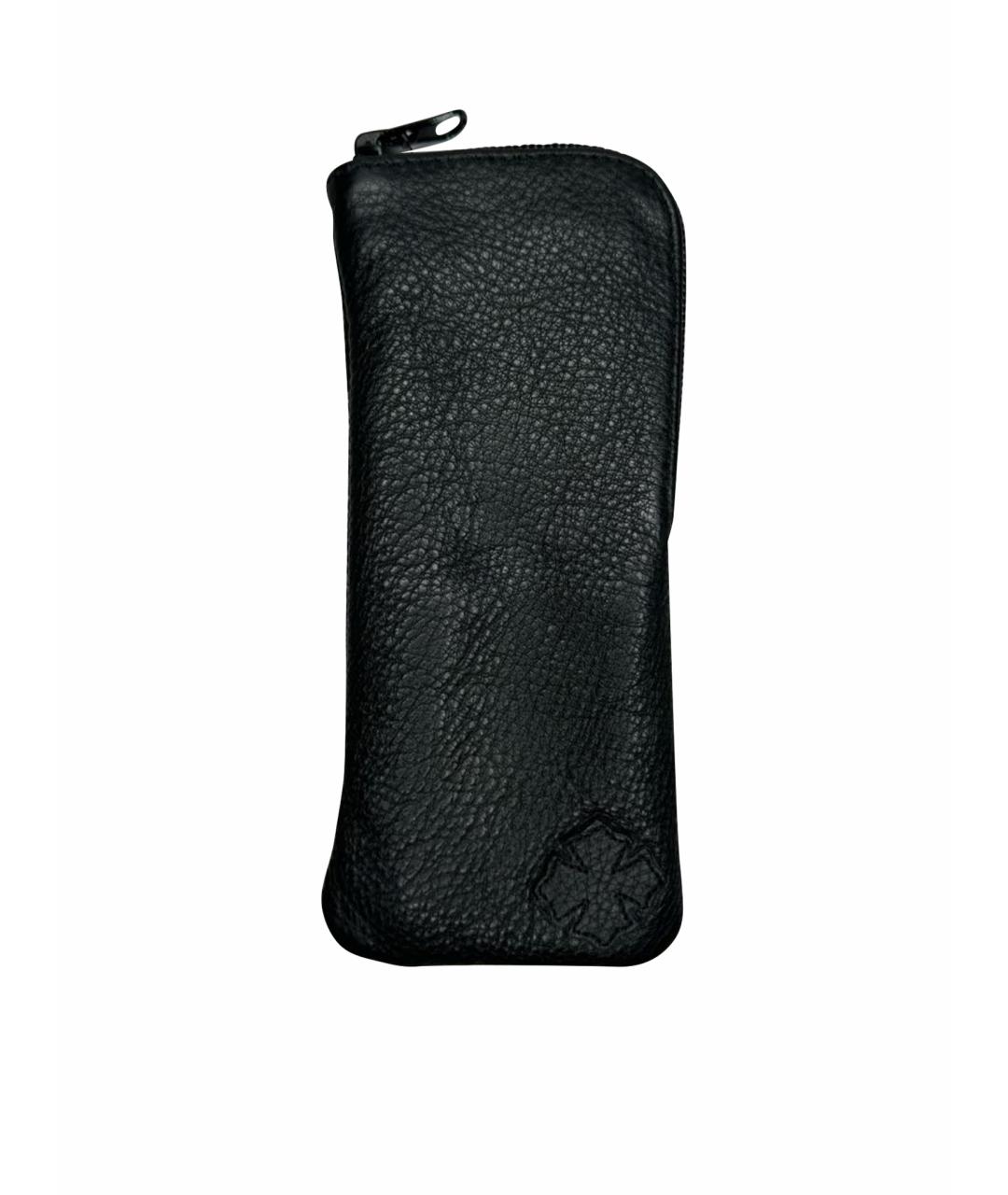 CHROME HEARTS Черный кожаный кошелек, фото 1