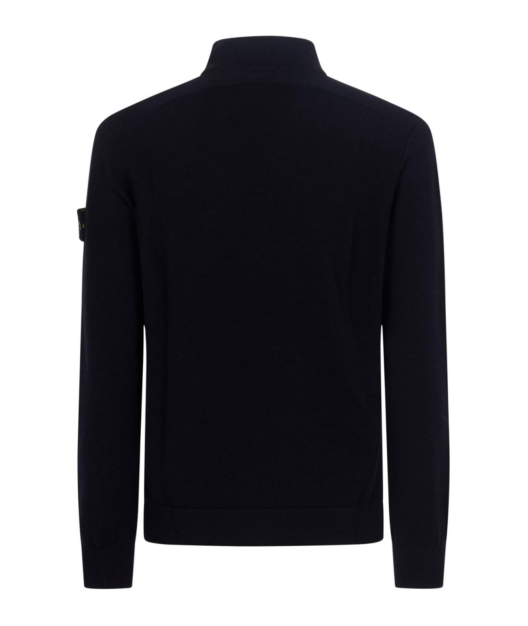STONE ISLAND Темно-синий кардиган, фото 2