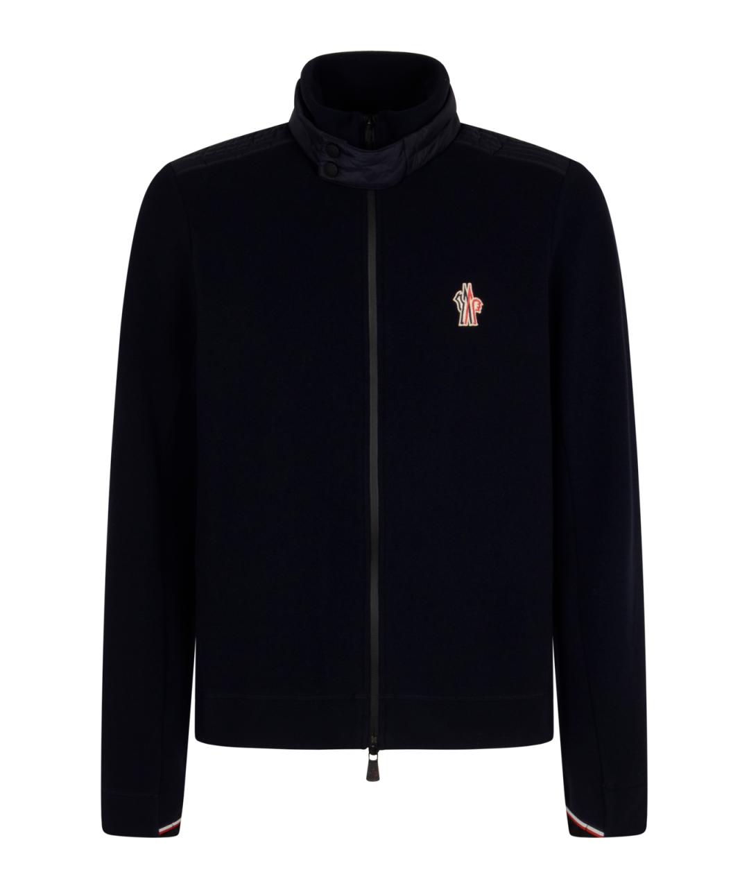 MONCLER GRENOBLE Темно-синяя полиамидовая куртка, фото 1
