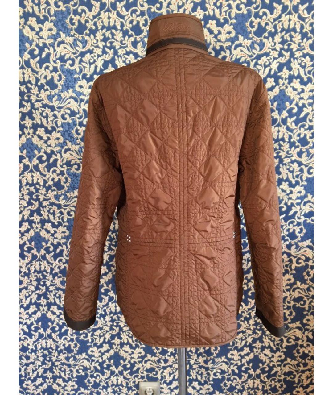 BOGNER Коричневая полиэстеровая куртка, фото 2