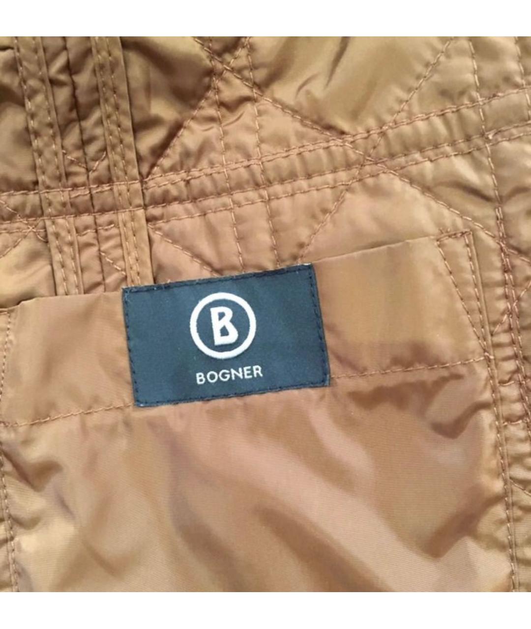 BOGNER Коричневая полиэстеровая куртка, фото 5