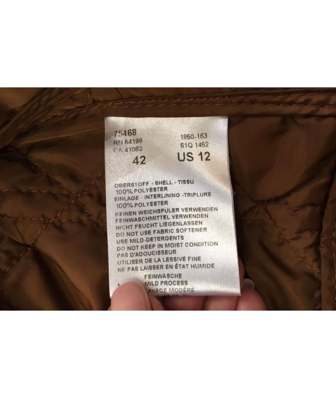 BOGNER Коричневая полиэстеровая куртка, фото 7