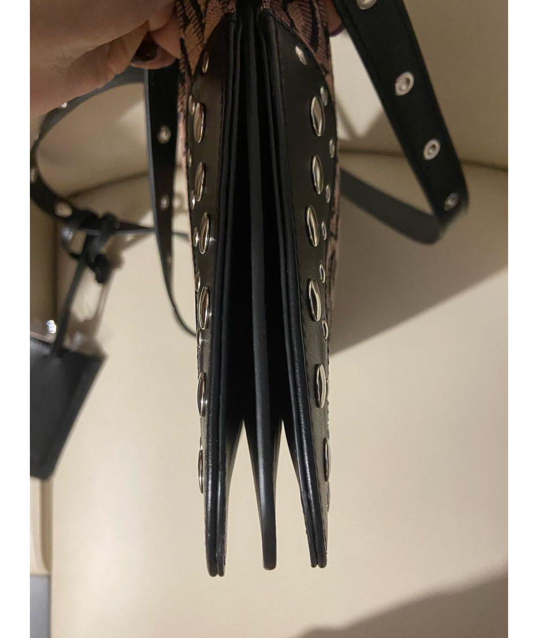 ACNE STUDIOS Черная кожаная сумка через плечо, фото 7
