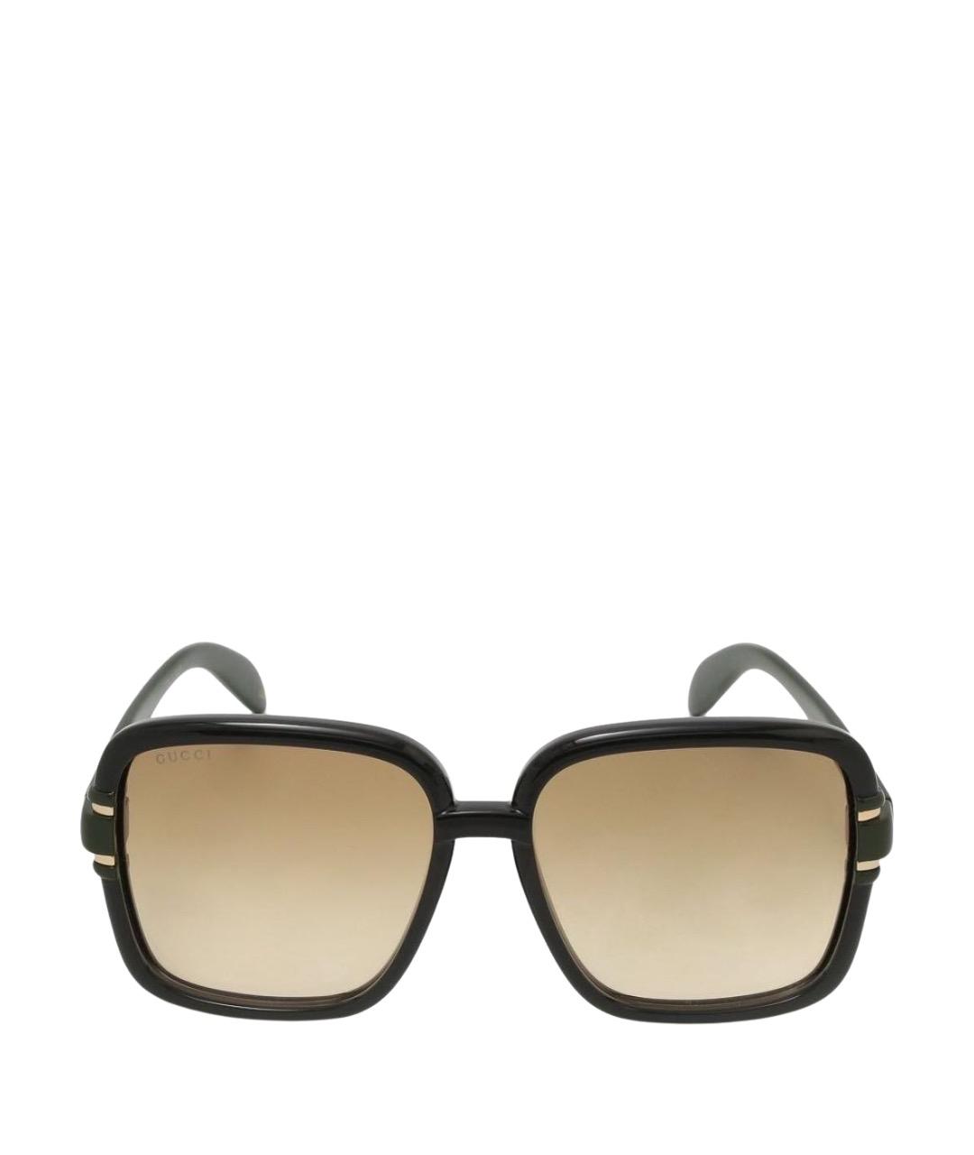 GUCCI Зеленые пластиковые солнцезащитные очки, фото 1