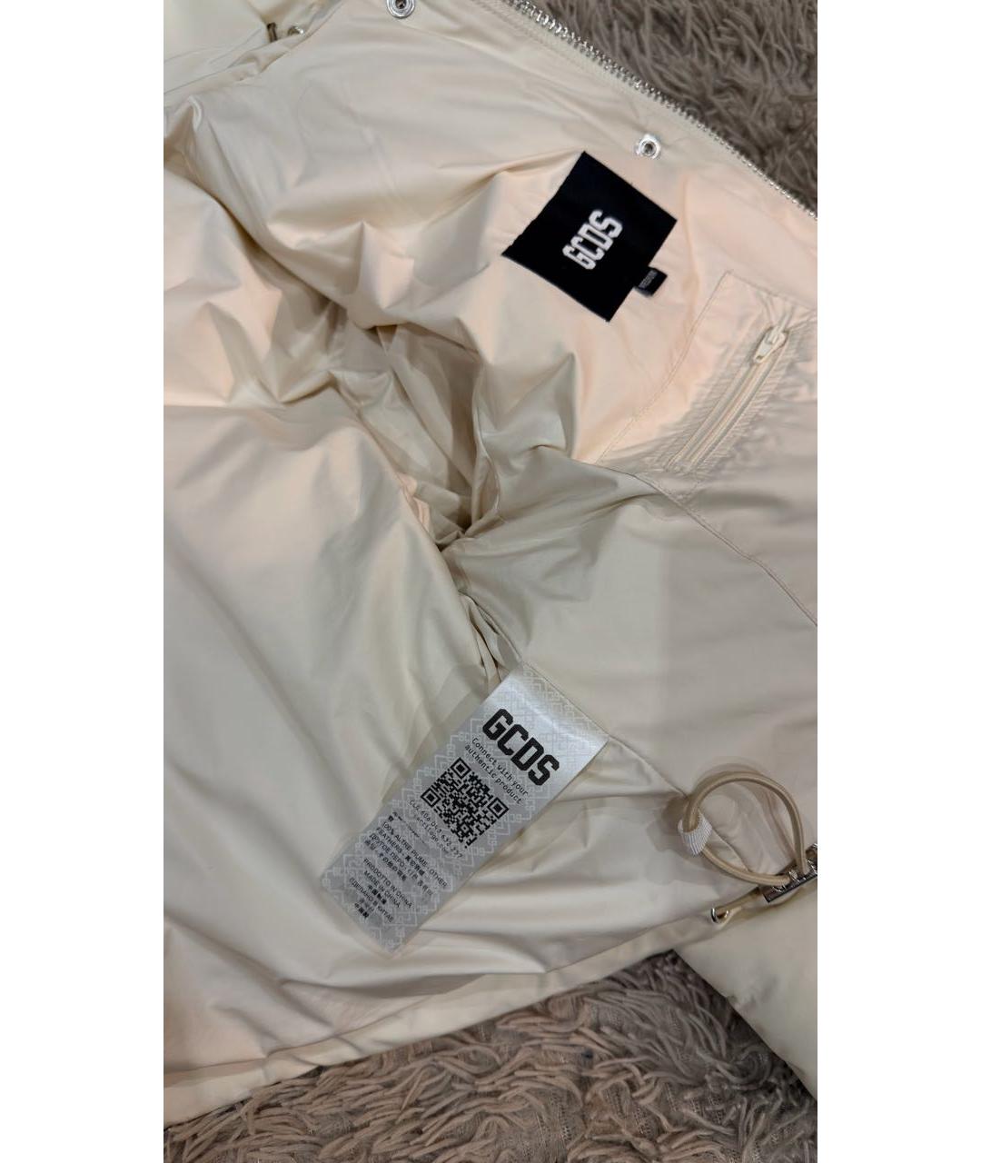 GCDS Бежевая полиэстеровая куртка, фото 4