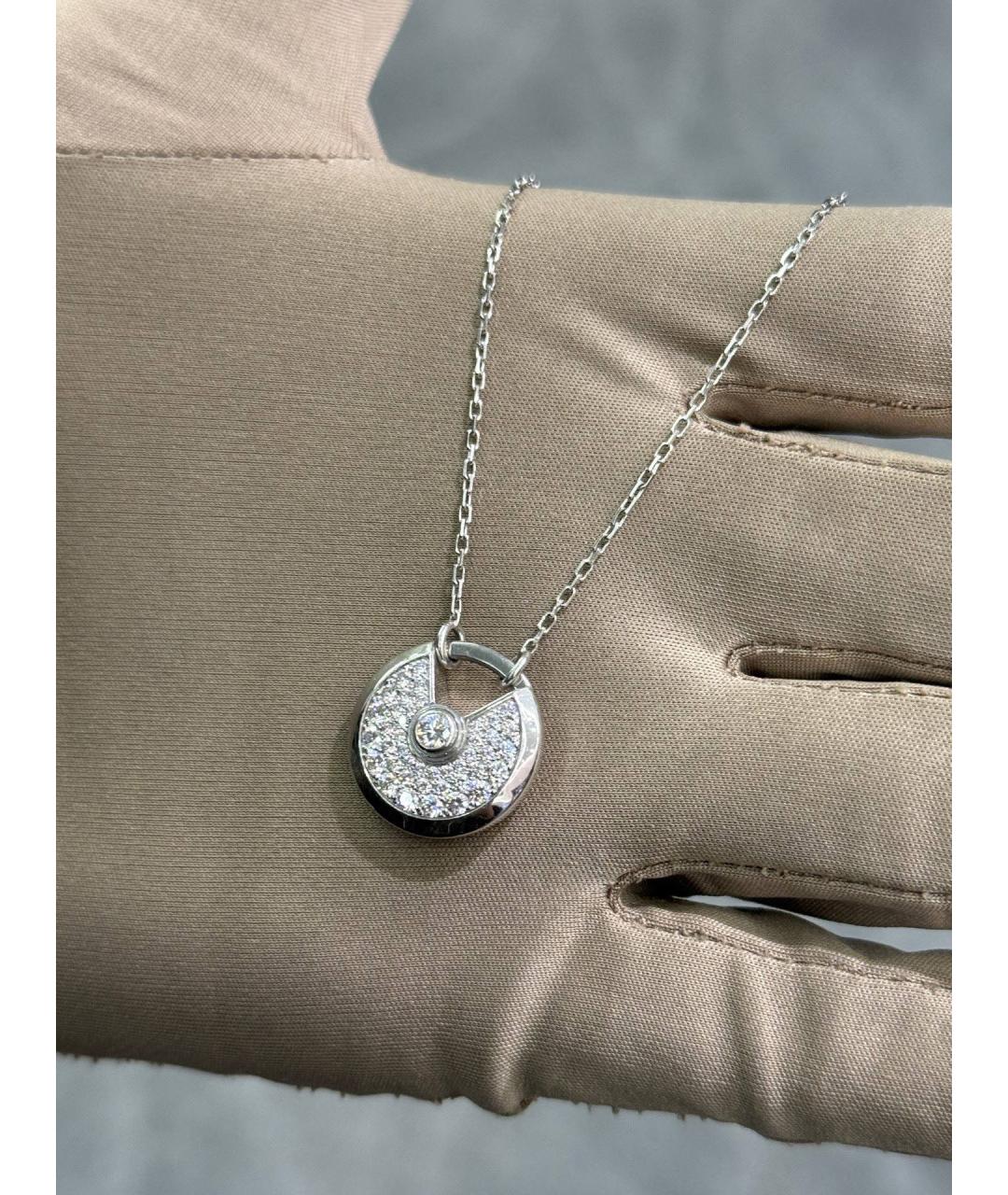 CARTIER Серебряное колье из белого золота, фото 3