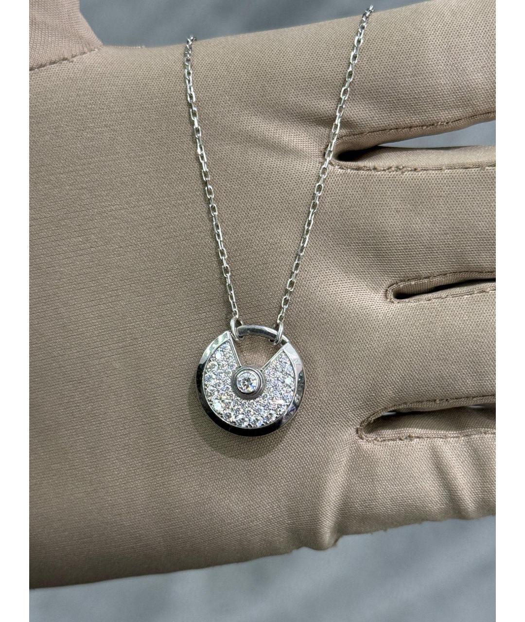 CARTIER Серебряное колье из белого золота, фото 6