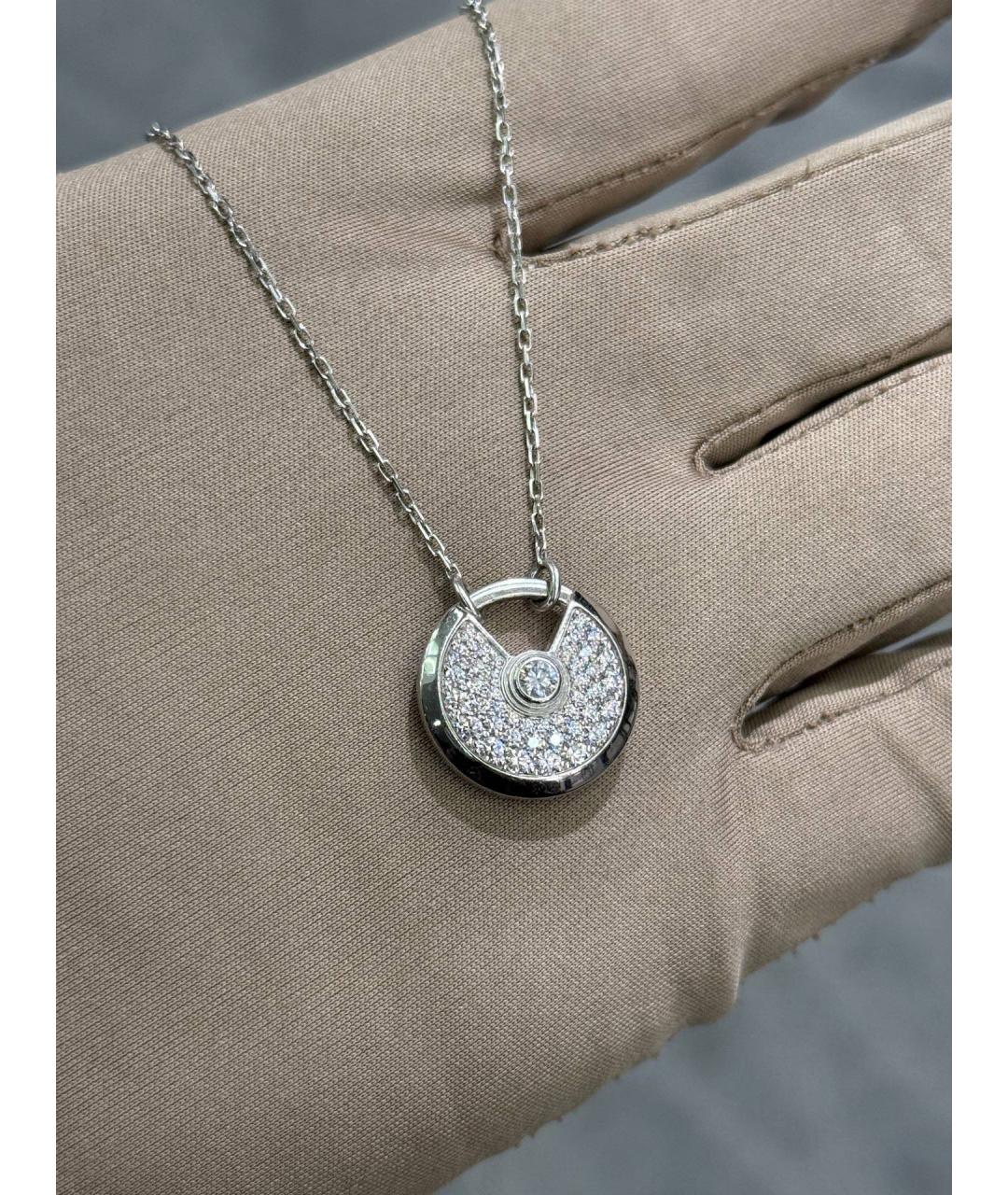 CARTIER Серебряное колье из белого золота, фото 5