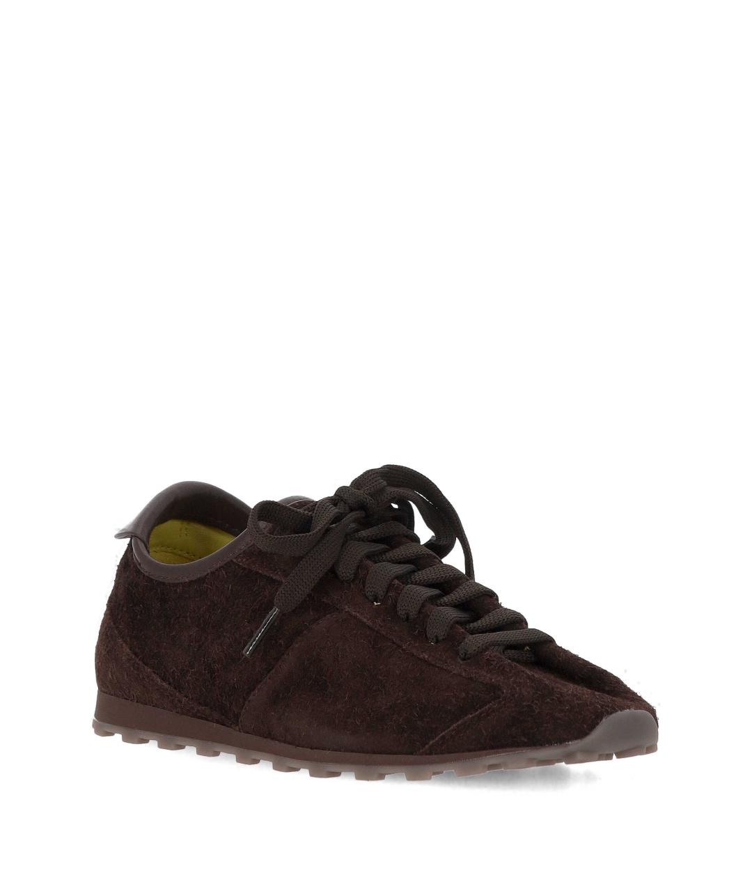 JACQUEMUS Коричневые кожаные кроссовки, фото 2