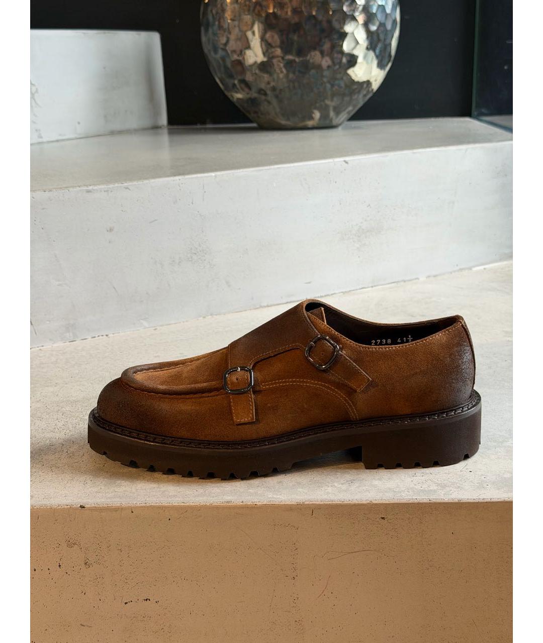 DOUCAL'S Коричневые замшевые туфли, фото 7