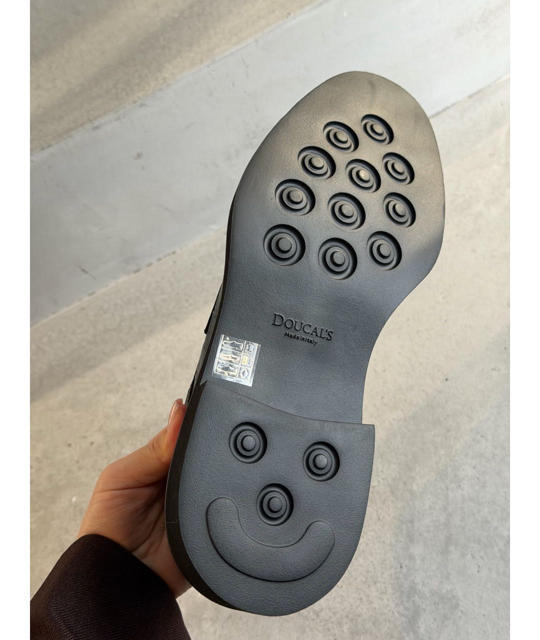 DOUCAL'S Черные кожаные лоферы, фото 5