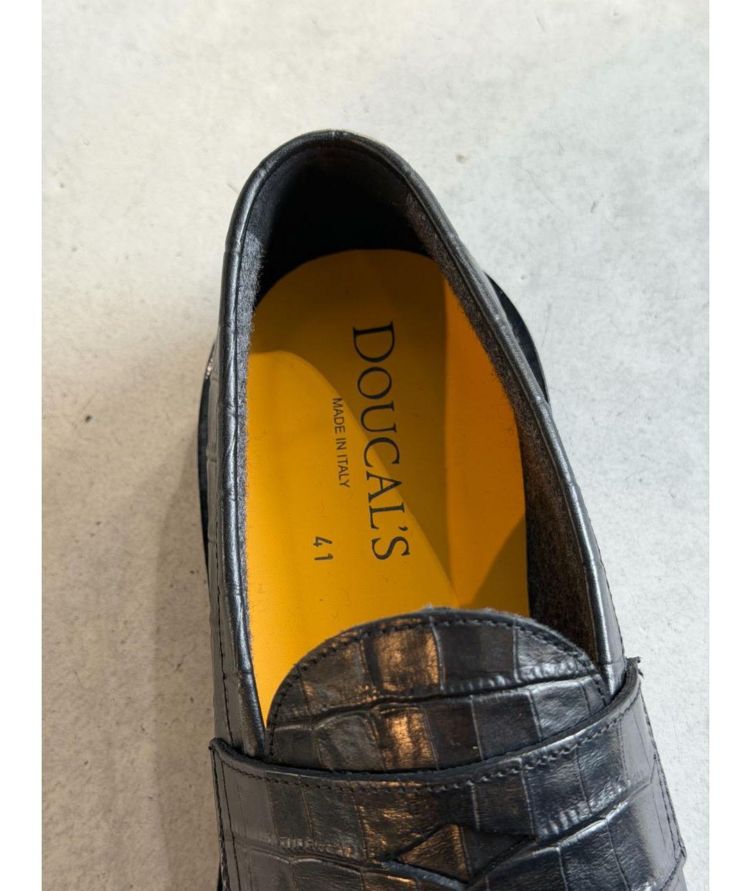 DOUCAL'S Черные кожаные лоферы, фото 3
