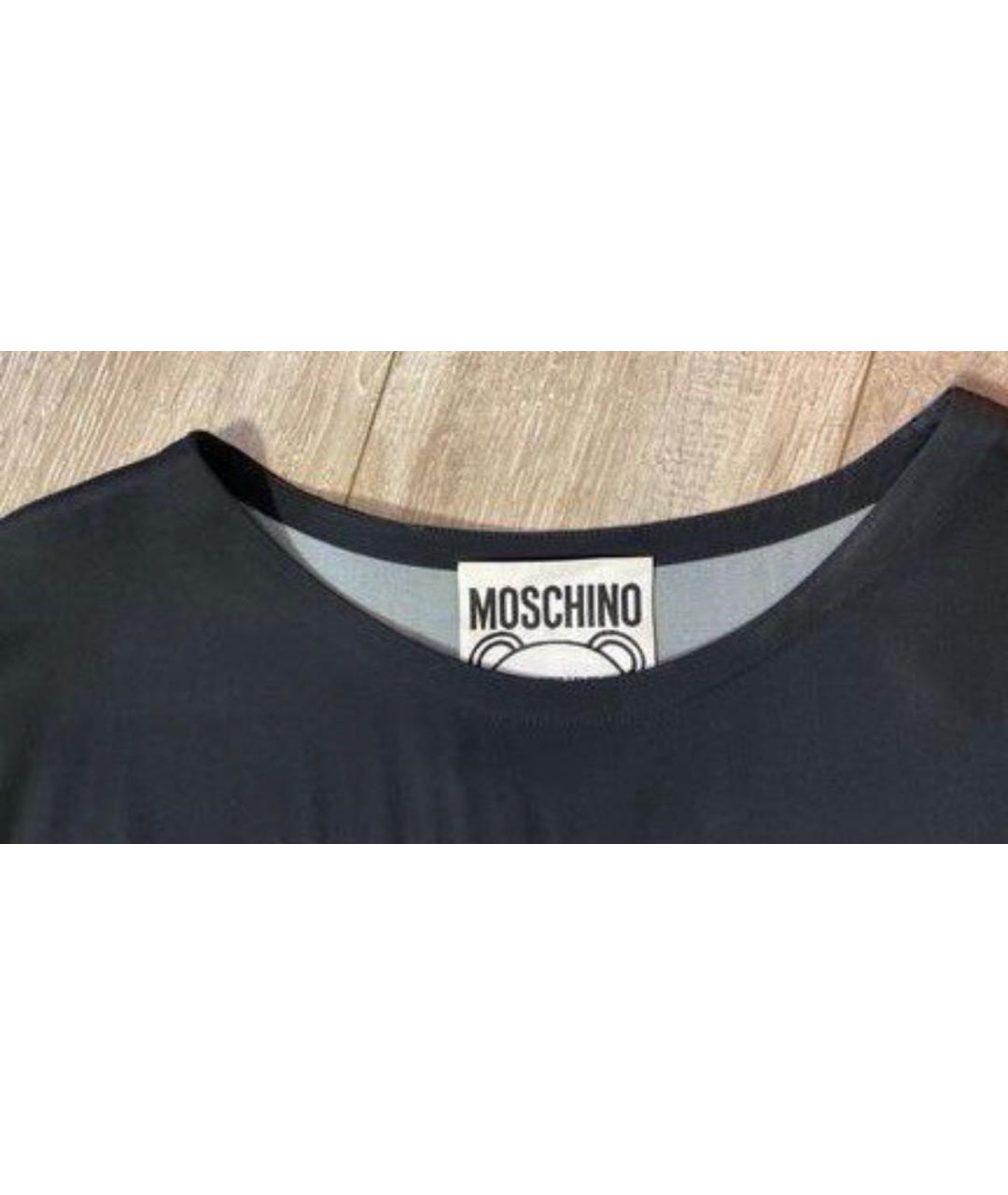 MOSCHINO Антрацитовое вискозное повседневное платье, фото 5