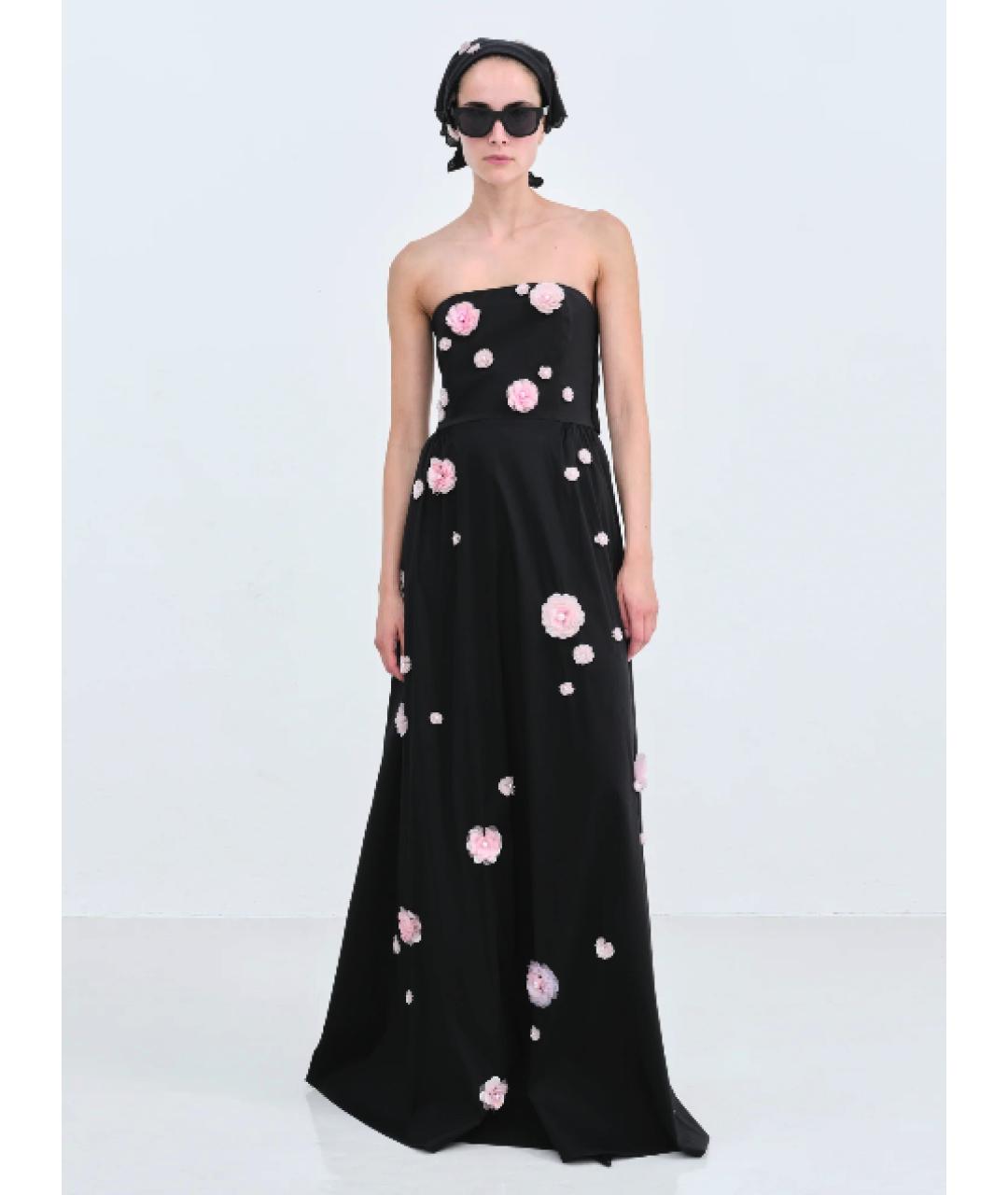 BERNADETTE Черное полиэстеровое вечернее платье, фото 3