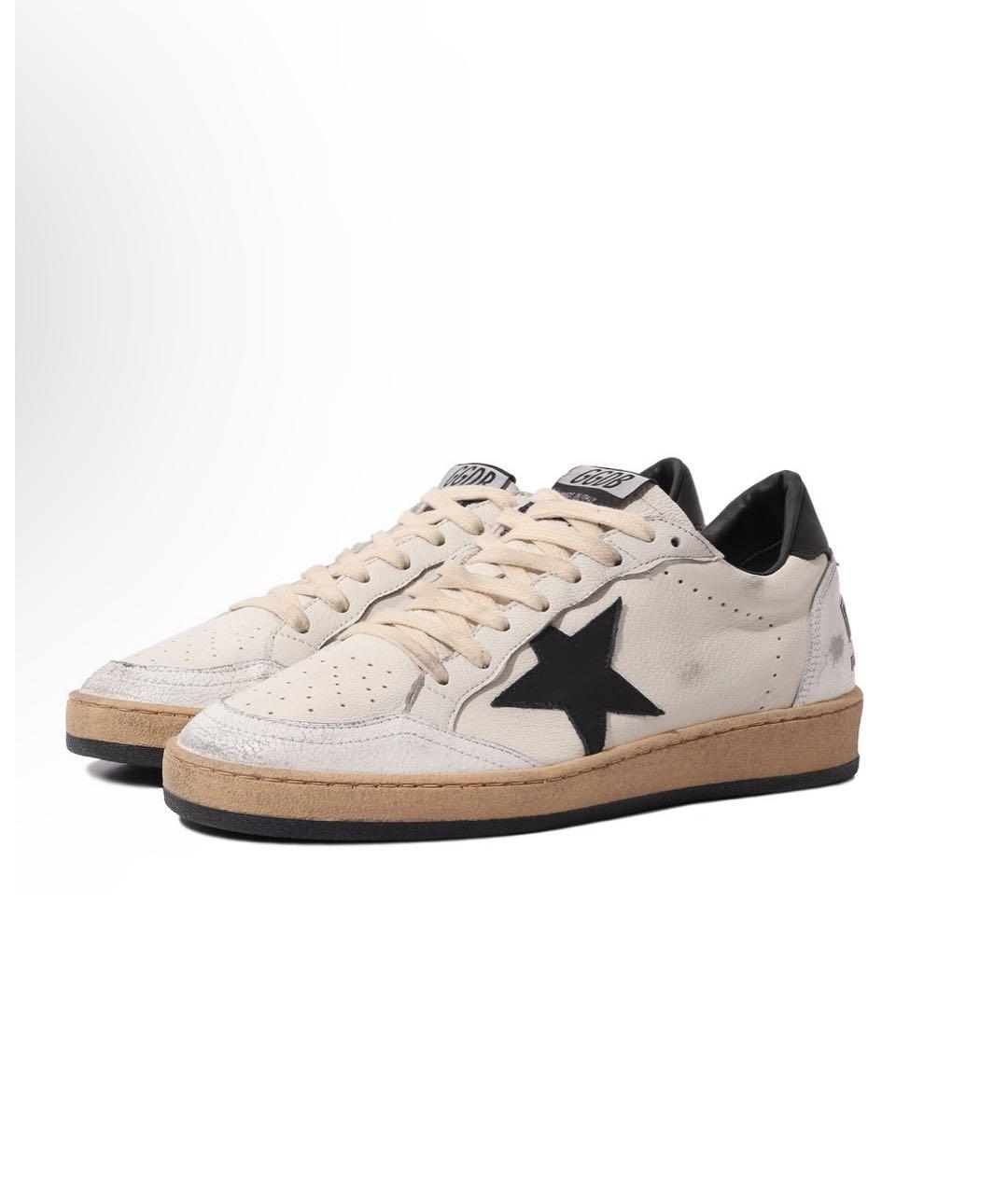 GOLDEN GOOSE DELUXE BRAND Бежевые текстильные кеды, фото 3