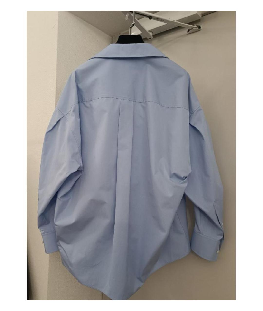 ALEXANDER WANG Голубая хлопковая рубашка, фото 2