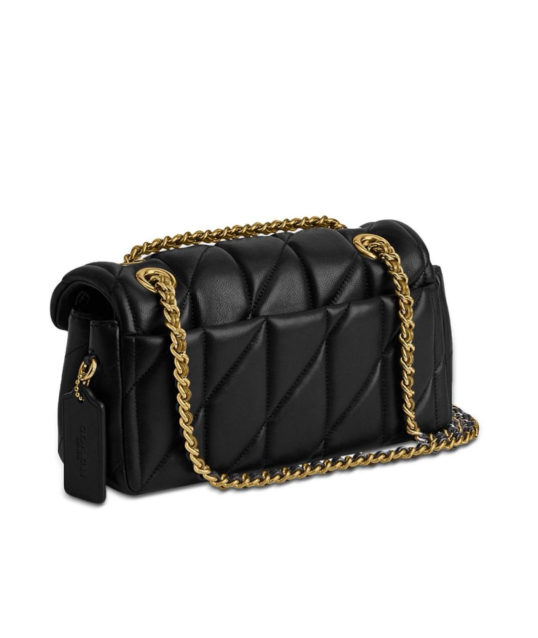 COACH Черная кожаная сумка через плечо, фото 8