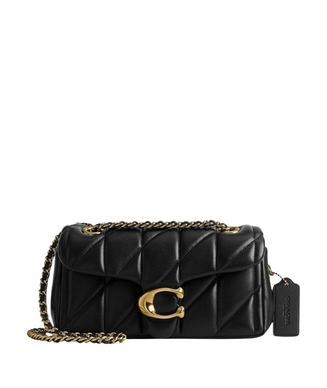 COACH Черная кожаная сумка через плечо, фото 1