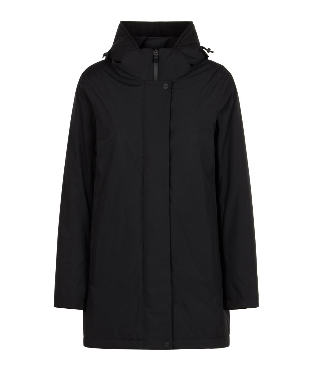 HERNO Черное полиэстеровое пальто, фото 1