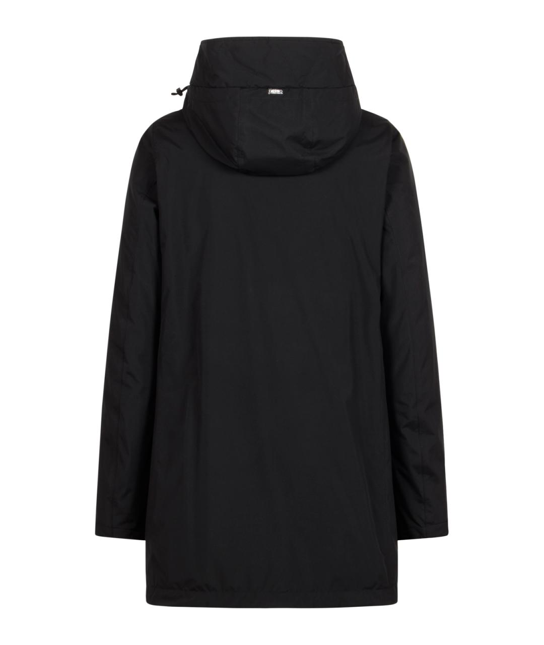 HERNO Черное полиэстеровое пальто, фото 2